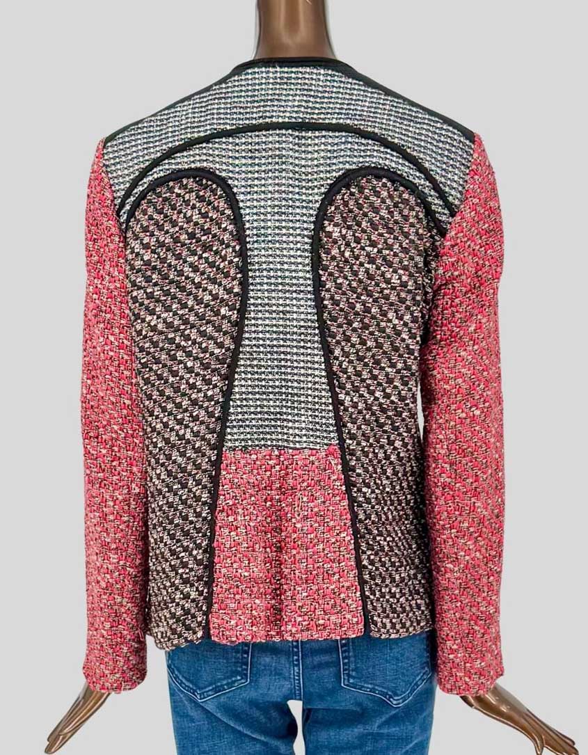 MISSONI Mixed-Media Tweed Colorblock Blazer - 46 IT | 10 US