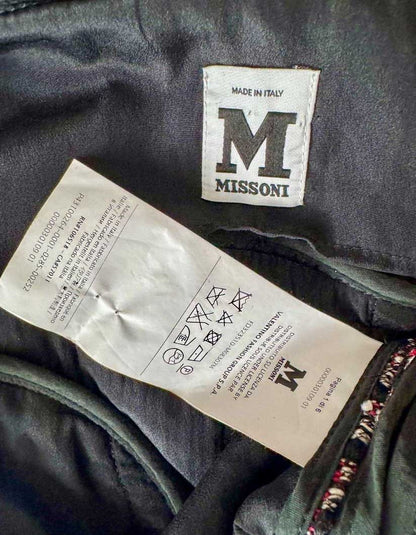 MISSONI Mixed-Media Tweed Colorblock Blazer - 46 IT | 10 US