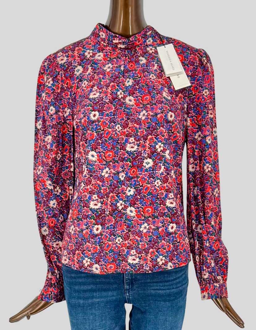 VERONICA BEARD Chilton Floral Blouse w/ Tags - 4 US