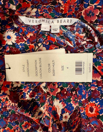 VERONICA BEARD Chilton Floral Blouse w/ Tags - 4 US