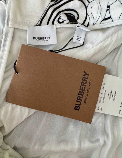 BURBERRY Runway Swan Print Silk Pencil Skirt w/ Tags - 6 US | 8 UK | 40 IT