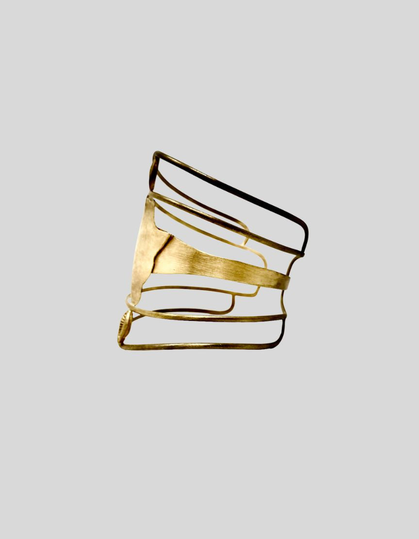 GARNET HILL Designer Gold-Tone Elephant Arm Cuff - One Size