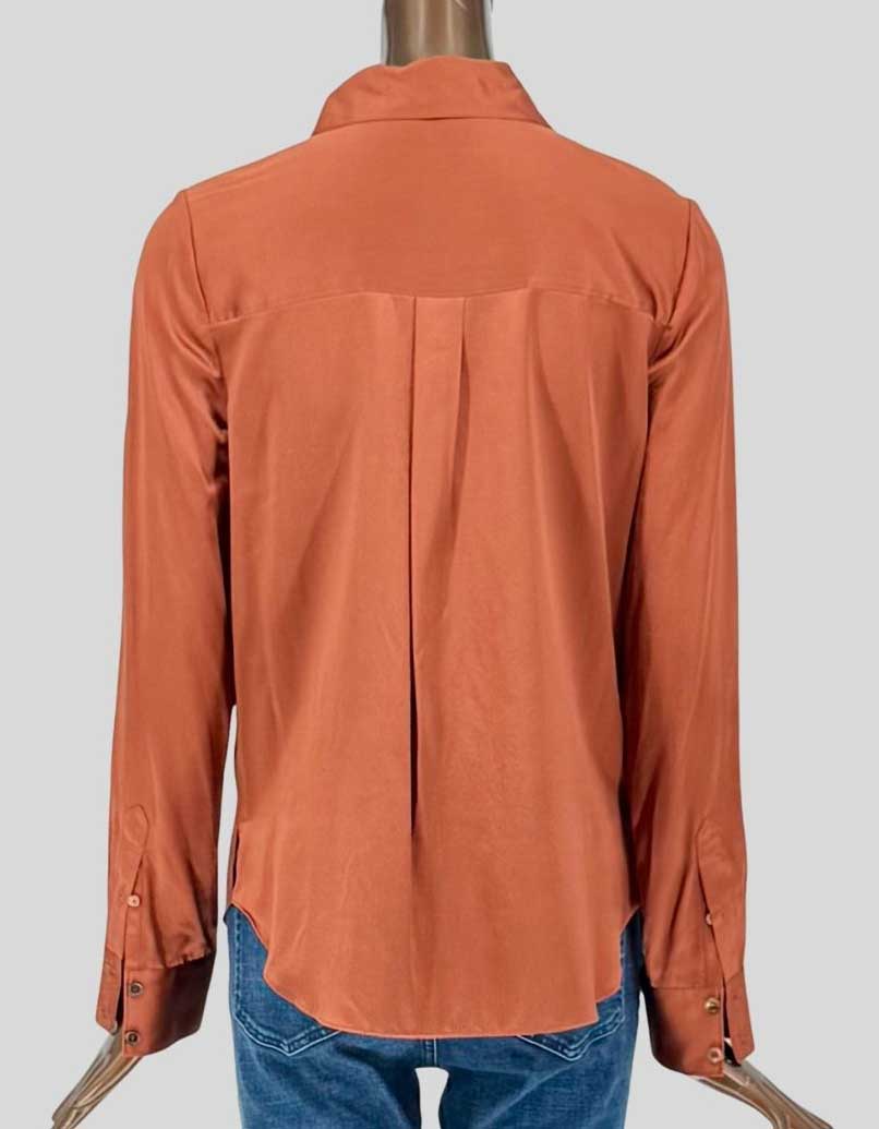 VERONICA BEARD Silk Charmeuse Blouse w/ Tags - 4 US