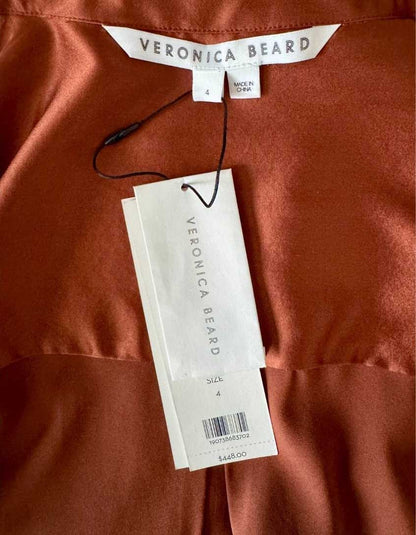 VERONICA BEARD Silk Charmeuse Blouse w/ Tags - 4 US