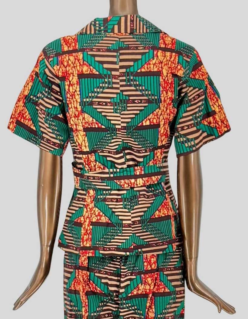 TRIBALBYN African Print Jacket & Pants Set - Small