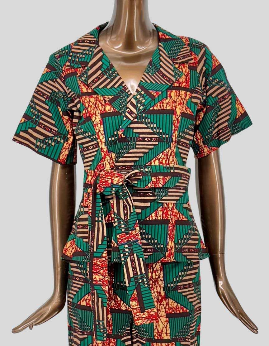 TRIBALBYN African Print Jacket & Pants Set - Small