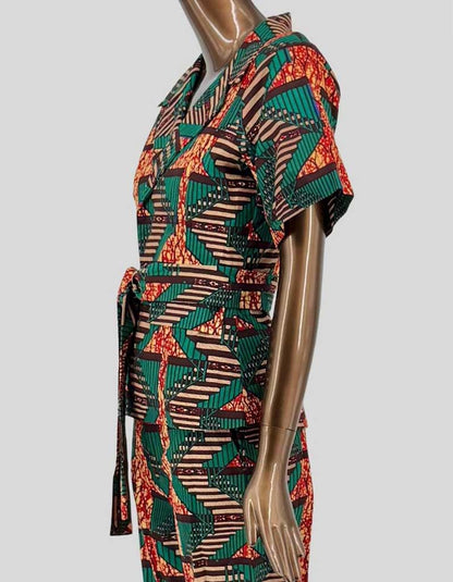 TRIBALBYN African Print Jacket & Pants Set - Small