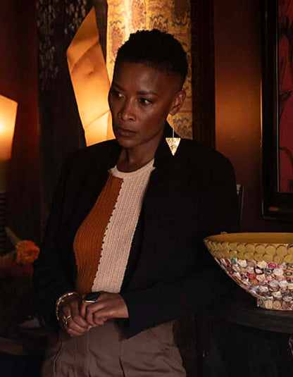 A.L.C. Striped Rib Knit Crop Top - Large