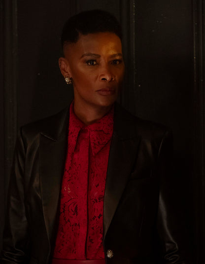 VERONICA BEARD Black Leather Blazer - 4 US