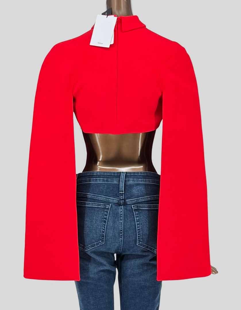 SAFIYAA Red Cape Sleeve Bolero w/ Tags - 4 US | 8 UK 8 | 36 FR