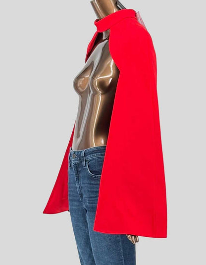 SAFIYAA Red Cape Sleeve Bolero w/ Tags - 4 US | 8 UK 8 | 36 FR
