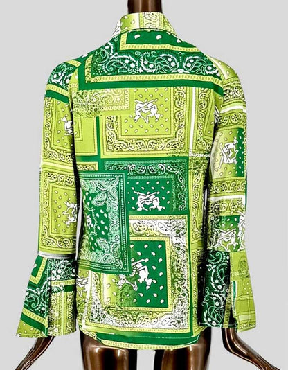 THEBE MAGUGU Sisterhood Bandana Cutout Blouse - Small