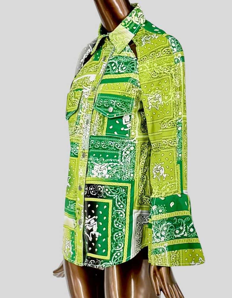 THEBE MAGUGU Sisterhood Bandana Cutout Blouse - Small