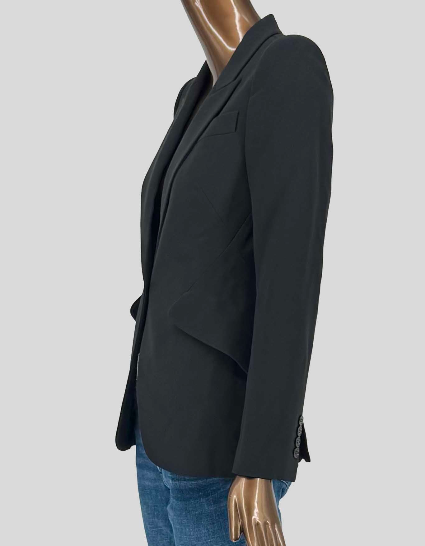 ALEXANDER McQUEEN Black Single-Button Blazer - 4 US | 40 IT