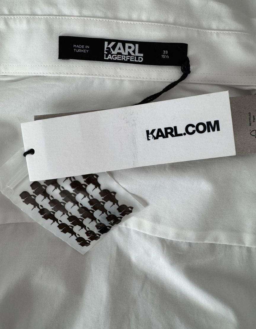 KARL LAGERFELD White Dress Shirt w/ Tags - 15½ / 39