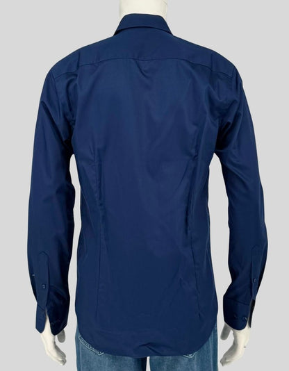 JOHN HENRIC Navy Blue Dress Shirt w/ Tags - 15¾ / 40 US