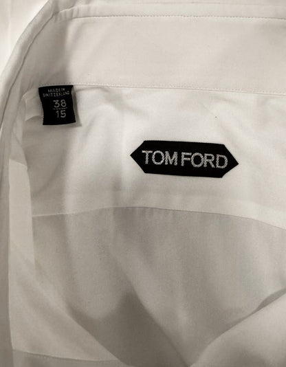 TOM FORD White Dress Shirt w/ Tags - 38 / 15 US