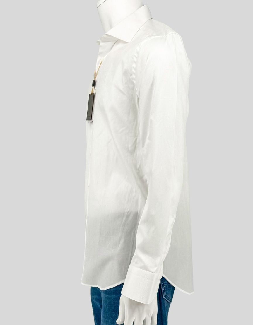 CANALI Modern Fit White Dress Shirt w/ Tags - 39 / 15 US CANALI Modern Fit White Dress Shirt w/ Tags - 39 / 15 US