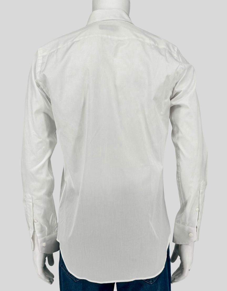 CANALI Modern Fit White Dress Shirt w/ Tags CANALI Modern Fit White Dress Shirt w/ Tags