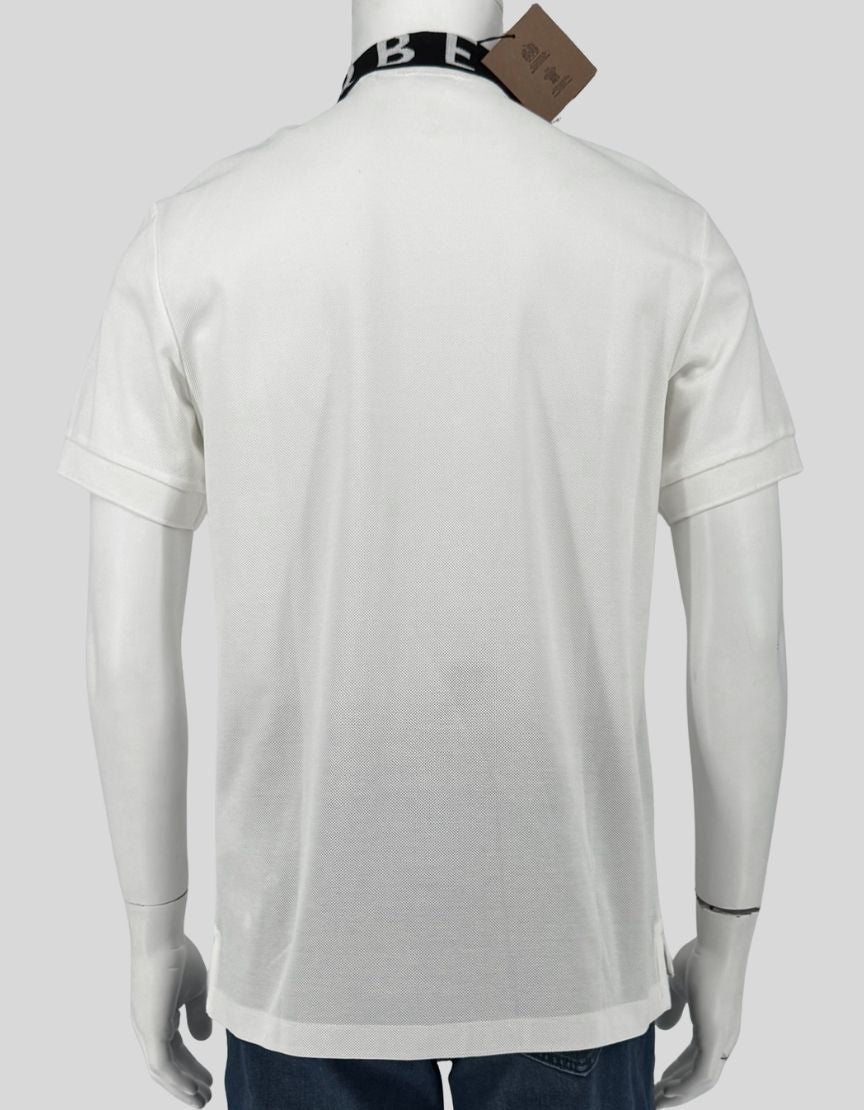 BURBERRY Logo Collar Polo Shirt w/ Tags - Medium