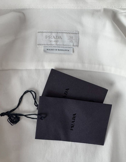 PRADA Stretch Poplin Dress Shirt w/ Tags - 38/15 US