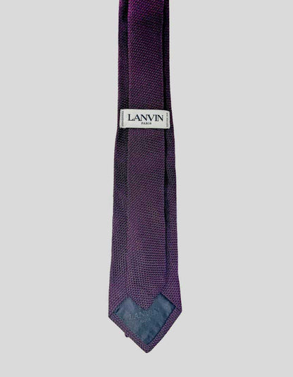 LANVIN Silk Grenadine Tie - One Size