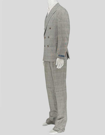 POLO RALPH LAUREN Double-Breasted Glen Plaid Suit w/ Tags – 44R US