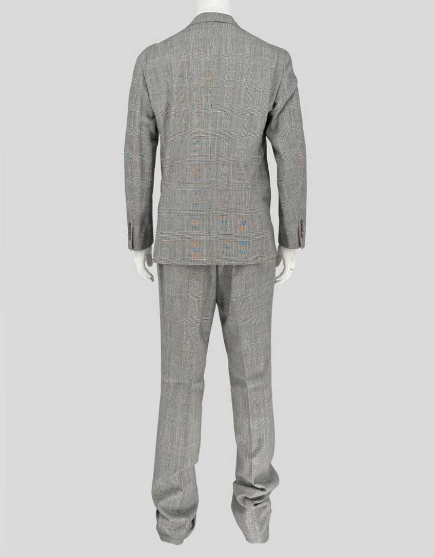 POLO RALPH LAUREN Double-Breasted Glen Plaid Suit w/ Tags – 44R US