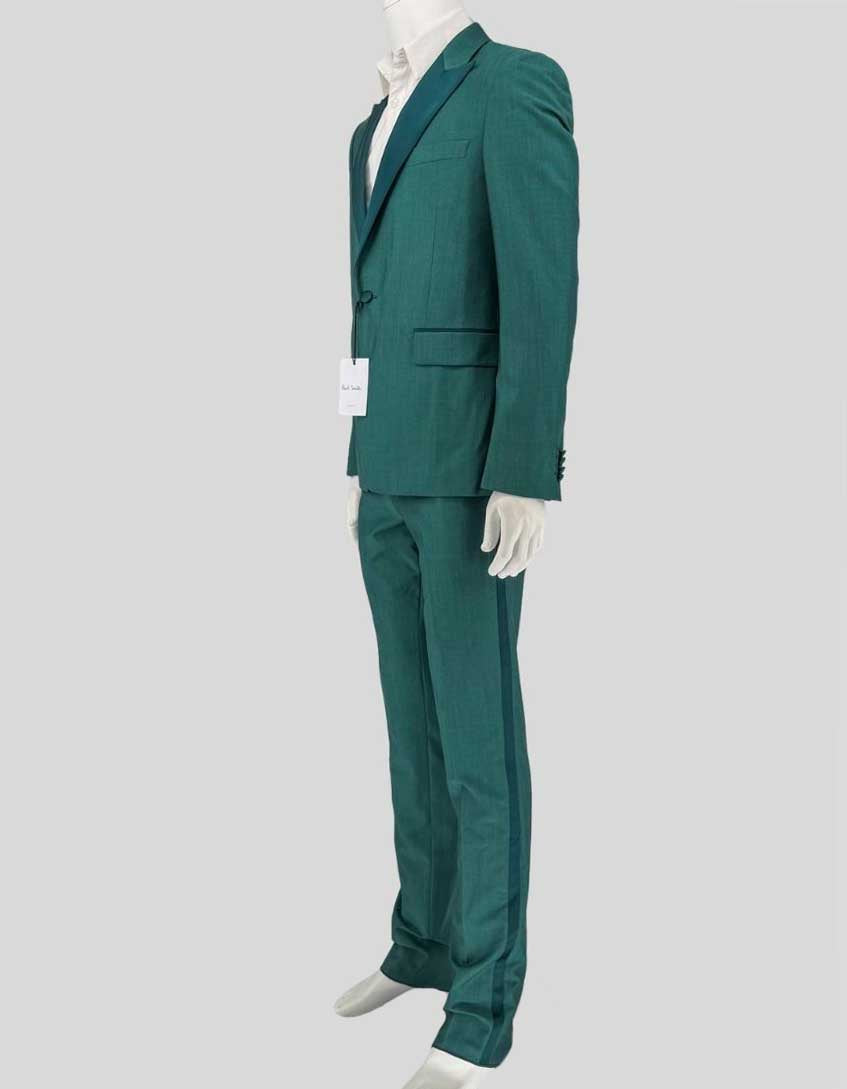 PAUL SMITH Tailored-Fit Wool-Mohair Evening Suit w/ Tags – 40R US