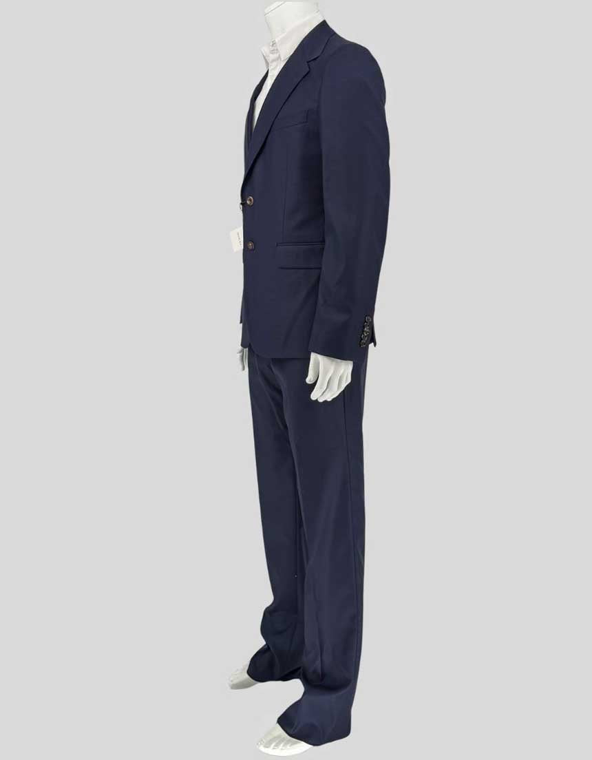 GUCCI Navy Blue Suit w/ Tags – 40R US | 50 IT - LuxAnthropy
