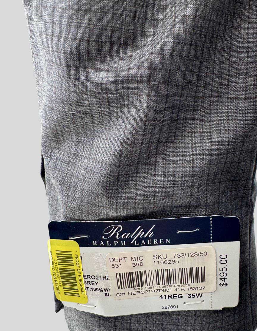RALPH LAUREN Two-Piece Wool Suit w/ Tags -  41REG / 35W US