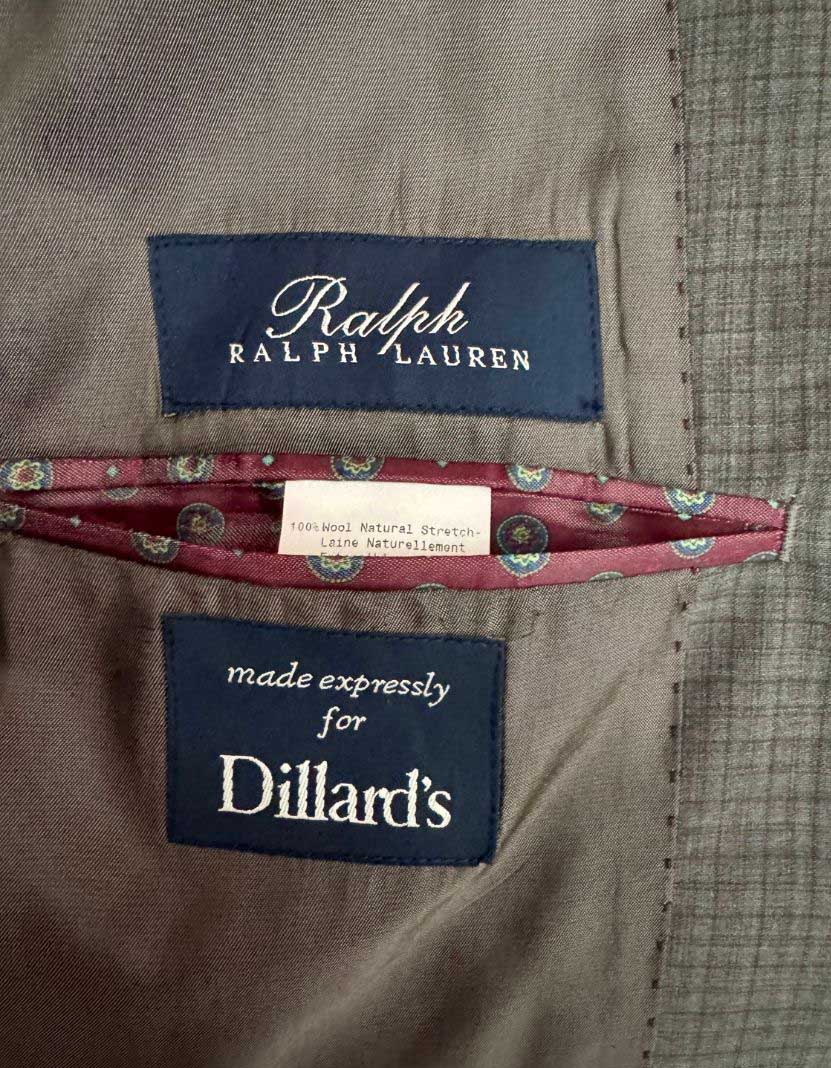 RALPH LAUREN Two-Piece Wool Suit w/ Tags -  41REG / 35W US