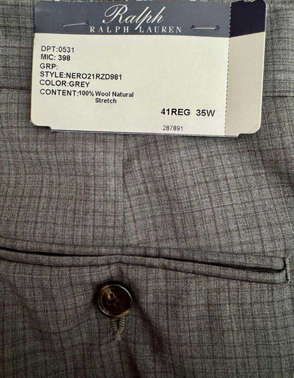 RALPH LAUREN Two-Piece Wool Suit w/ Tags -  41REG / 35W US