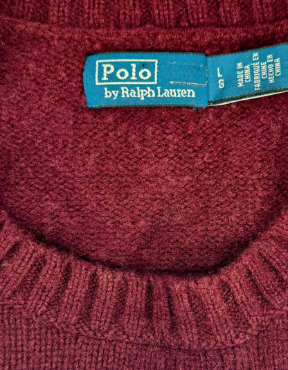 POLO RALPH LAUREN Wool Graphic Sweater - Large