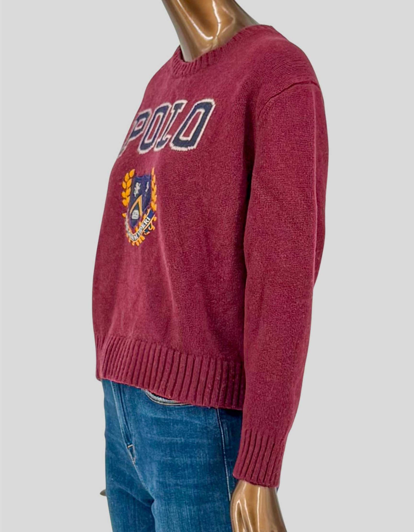 POLO RALPH LAUREN Wool Graphic Sweater - Large