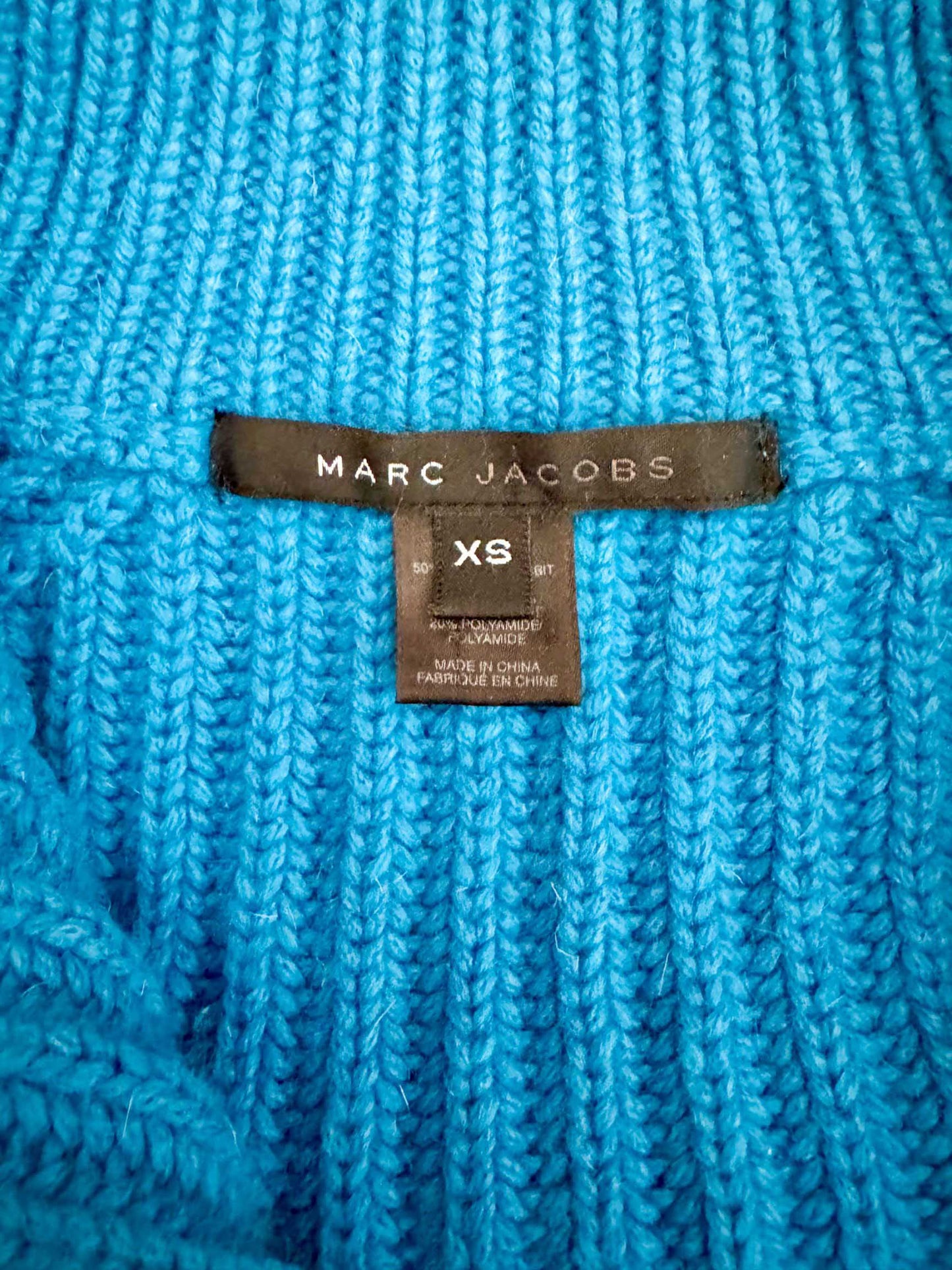 MARC JACOBS Ribbed Mock Neck Sweater - X-Small