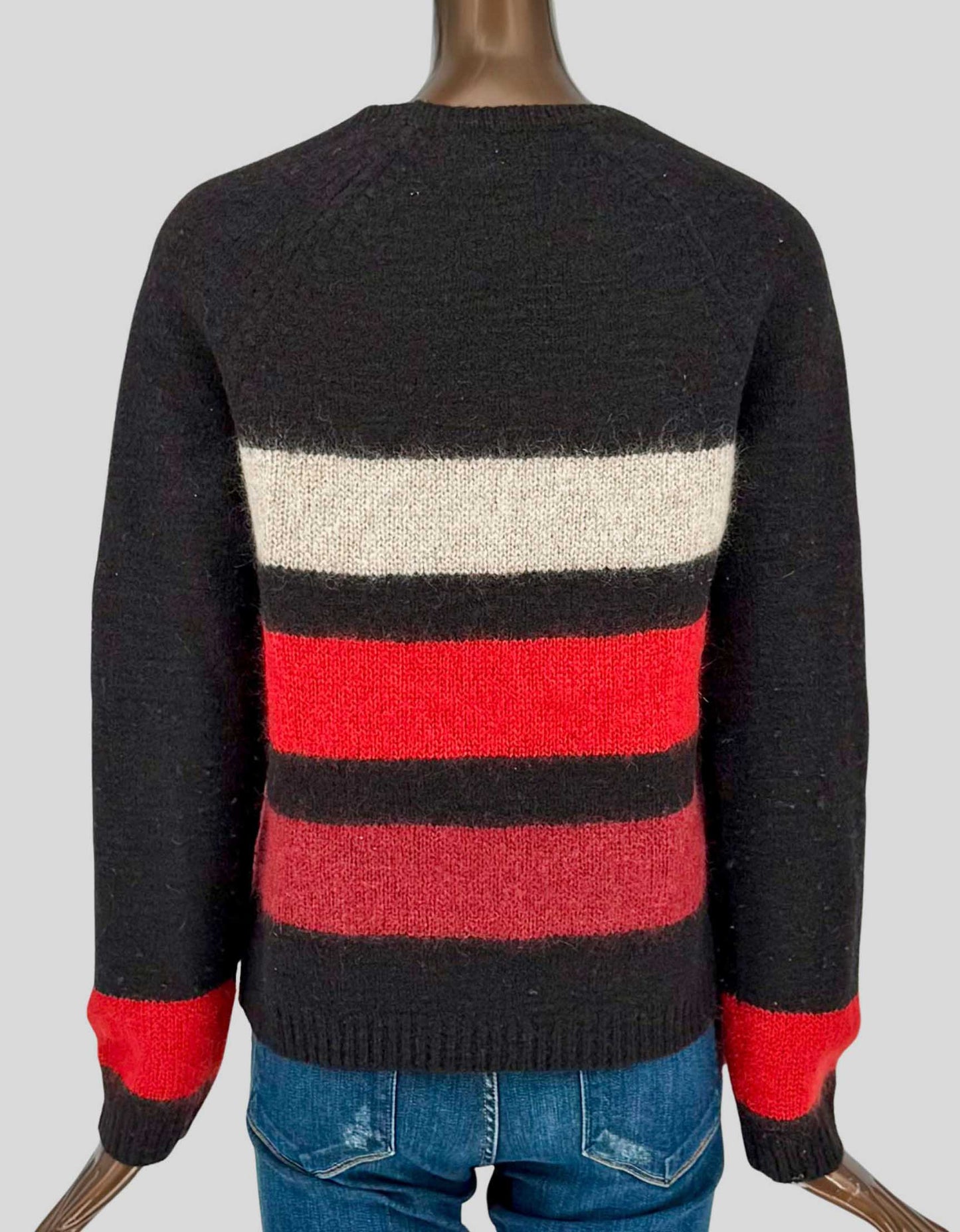 RAG & BONE Striped Crew Neck Sweater - Medium