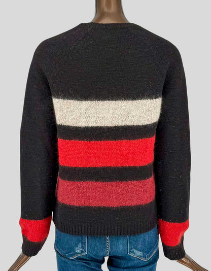 RAG & BONE Striped Crew Neck Sweater - Medium