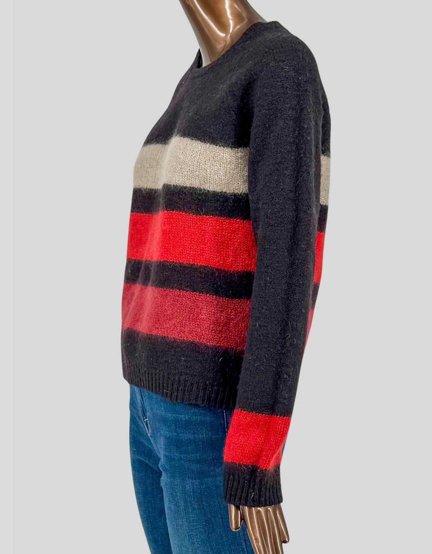 RAG & BONE Striped Crew Neck Sweater - Medium