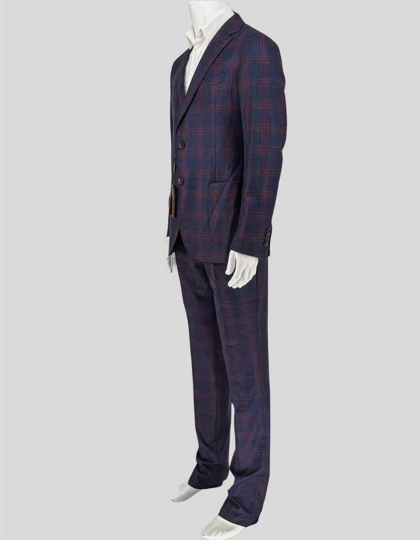 ETRO Windowpane Wool Suit - 40R US | 50 IT