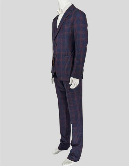 ETRO Windowpane Wool Suit - 40R US | 50 IT