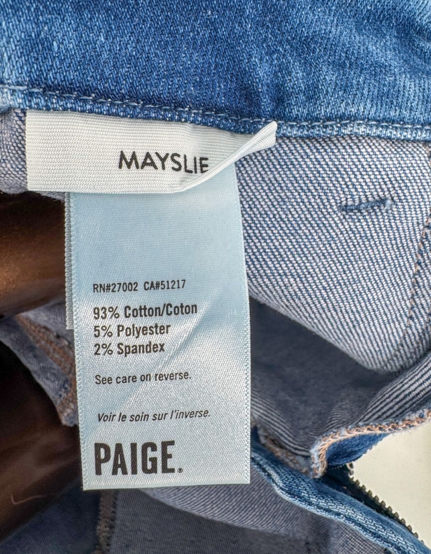 PAIGE Mayslie Straight Ankle Jeans w/ Tags - 27 US