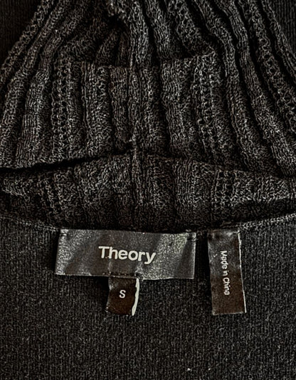 THEORY Sleeveless Top with Sheer Turtleneck - Small