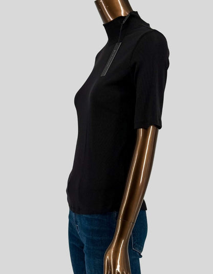 ELIE TAHARI Ribbed Knit Mock Neck Top w/ Tags - Small