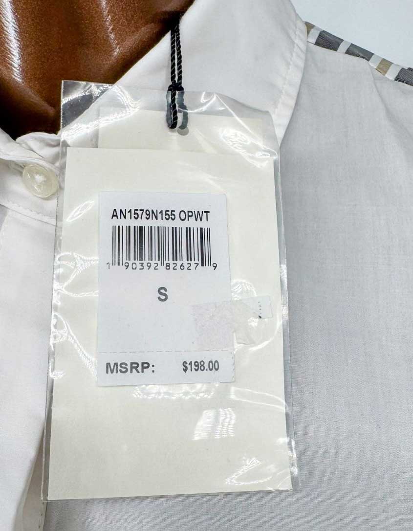 7 FOR ALL MANKIND Striped Back Button-Up Blouse w/ Tags - Small