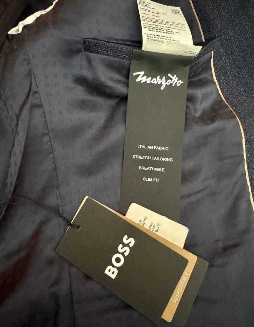 HUGO BOSS Marzotto Slim Fit 3-Piece Suit w/ Tags - 40R US | 50 EU/IT