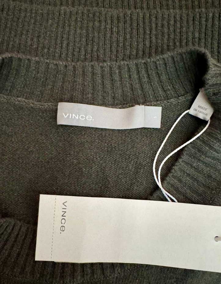 VINCE Cashmere Crew Neck Sweater w/ Tags - Small