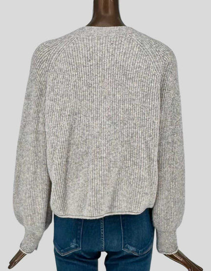 VELVET BY GRAHAM & SPENCER Ribbed Cardigan - Small - LuxAnthropy