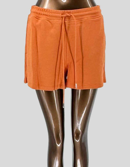 THEORY Cotton Zip Hoodie & Shorts Set - Small