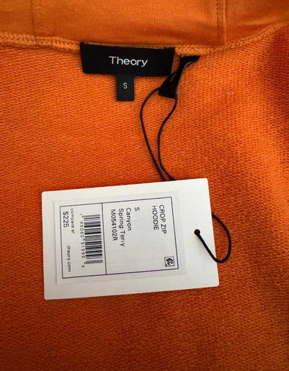 THEORY Cotton Zip Hoodie & Shorts Set - Small